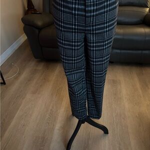 Liverpool Black and White Plaid Pants